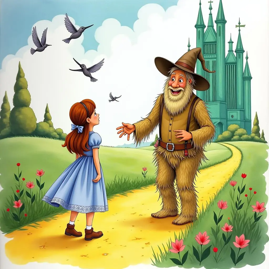 绿野仙踪| 奇幻冒险| 儿童睡前故事, image size:1024x1024